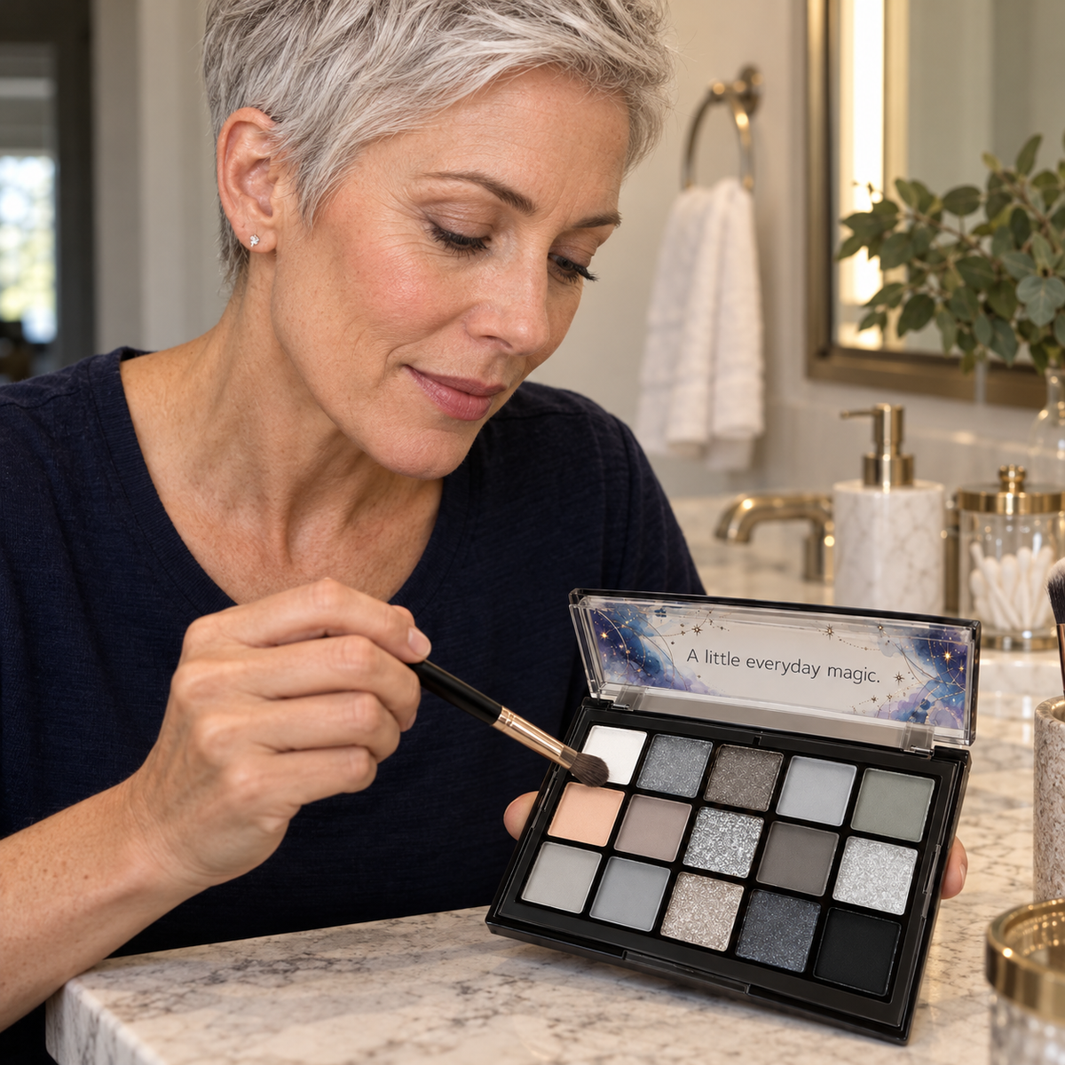 🌌 Eyeshadow Palette | Makeup | Vanity | Her | Celestial-Inspired Smoky Shade Collection