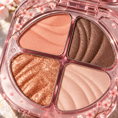 🌸 Eyeshadow Palette | Makeup | Vanity | Her | Cherry-Blossom Warm Shade Collection