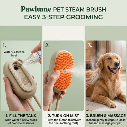 🐾 Pawlume Pet Grooming Massage Brush