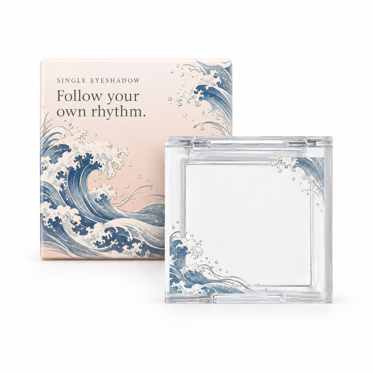🌊 Single Eyeshadow | Makeup | Vanity | Her | Ocean Wave Design Elegance