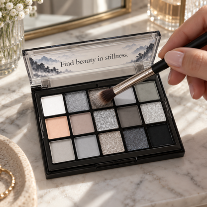 🏔️ Eyeshadow Palette | Makeup | Vanity | Her | Misty-Mountain Smoky Shade Collection