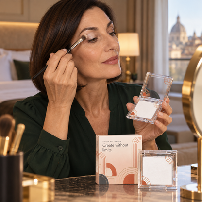 🔶 Single Eyeshadow | Makeup | Vanity | Her | Architectural Geometric Design Elegance