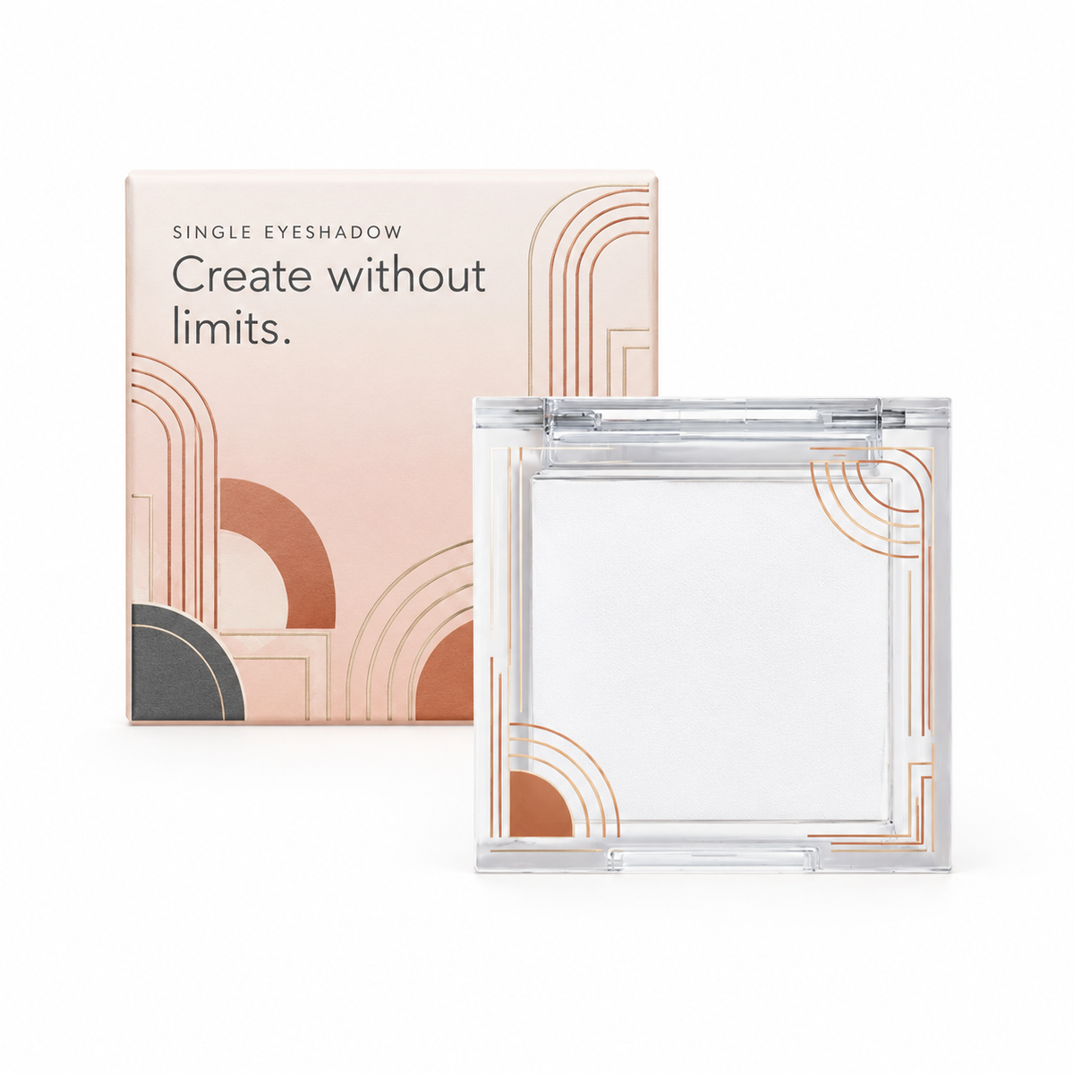🔶 Single Eyeshadow | Makeup | Vanity | Her | Architectural Geometric Design Elegance