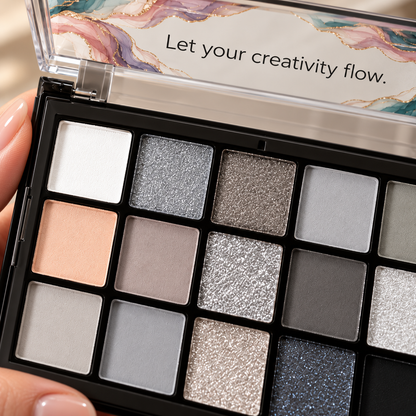 🎨 Eyeshadow Palette | Makeup | Vanity | Her | Abstract-Wave Smoky Shade Collection