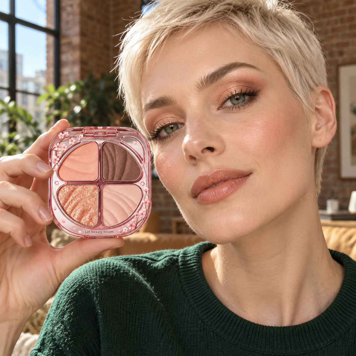 🌸 Eyeshadow Palette | Makeup | Vanity | Her | Cherry-Blossom Warm Shade Collection