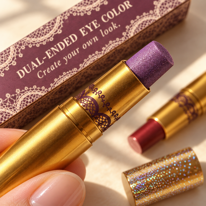 🎨 Eyeshadow | Gold-Tone Casing | Vanity | Her | Vintage Lace Elegance