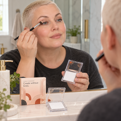 🔶 Single Eyeshadow | Makeup | Vanity | Her | Architectural Geometric Design Elegance