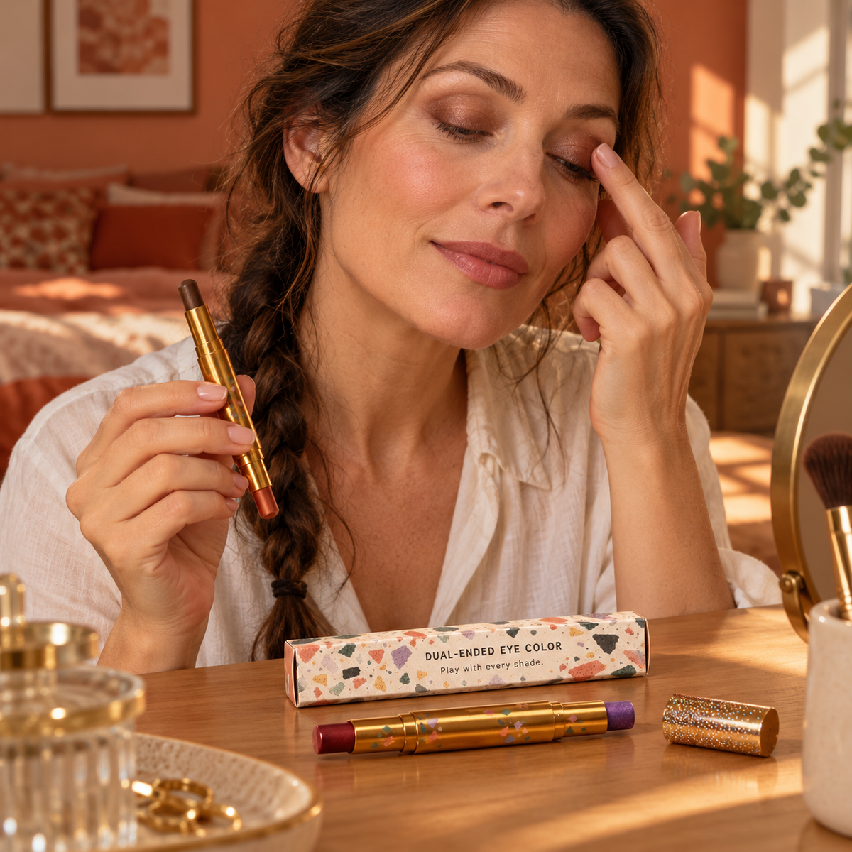 🖍️ Eyeshadow Sticks | Makeup | Vanity | Her | Terrazzo Dual-Ended Color Collection