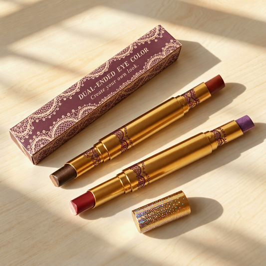 🎨 Eyeshadow | Gold-Tone Casing | Vanity | Her | Vintage Lace Elegance
