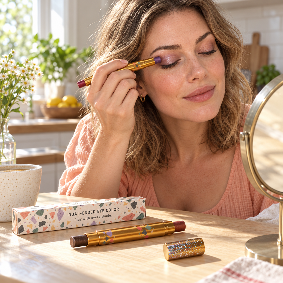 🖍️ Eyeshadow Sticks | Makeup | Vanity | Her | Terrazzo Dual-Ended Color Collection
