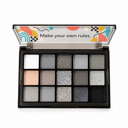 🟠 Eyeshadow Palette | Makeup | Vanity | Her | Retro-Geometric Smoky Shade Collection