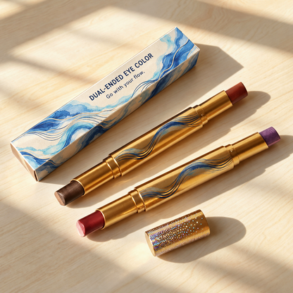 🌊 Eyeshadow | Gold-Tone Casing | Vanity | Her | Ocean Wave Artistry