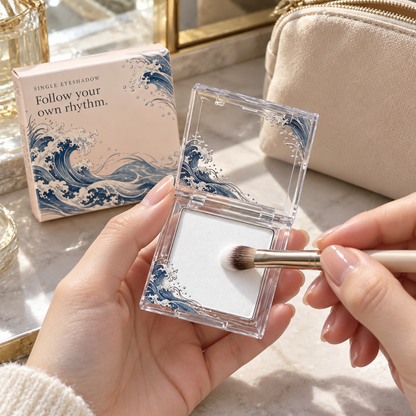 🌊 Single Eyeshadow | Makeup | Vanity | Her | Ocean Wave Design Elegance