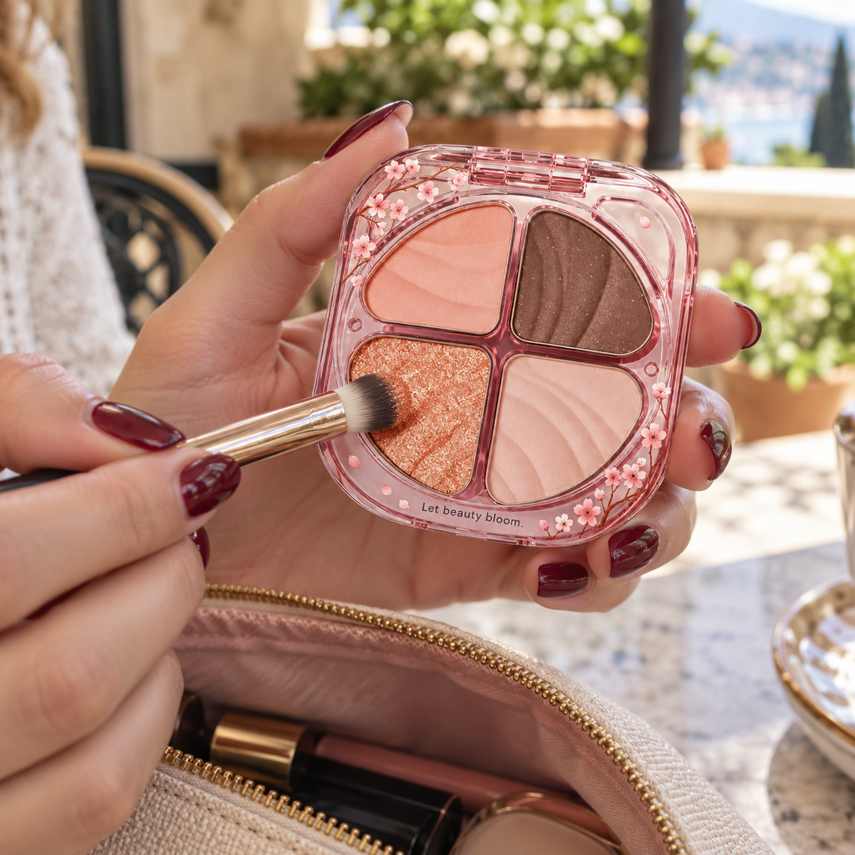 🌸 Eyeshadow Palette | Makeup | Vanity | Her | Cherry-Blossom Warm Shade Collection