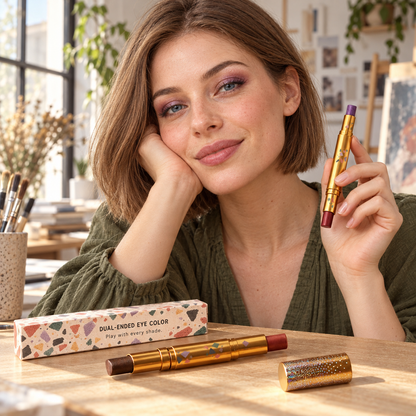 🖍️ Eyeshadow Sticks | Makeup | Vanity | Her | Terrazzo Dual-Ended Color Collection